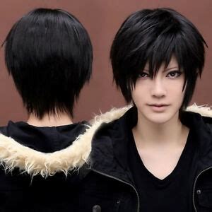 Image of female anime hairstyles irl blog osobisty zblogowani. Boy's Kylin Black Hair Wig Mens Male Black Short Hair ...