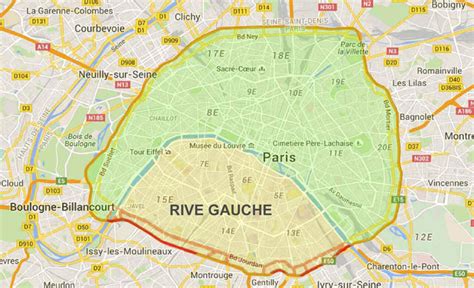 Rive Gauche Plan Paris Et Rive Gauche