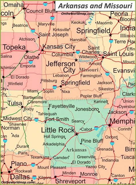 Map Of Southern Missouri And Northern Arkansas Fsu Spring Break 2024