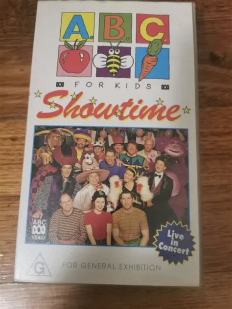 Abc For Kids Vhs Live Concert Showtime 1998 Australia Tv Video 2500