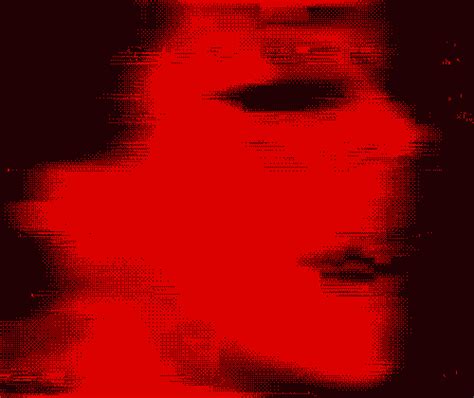 Grunge Aesthetic Red Glitch 