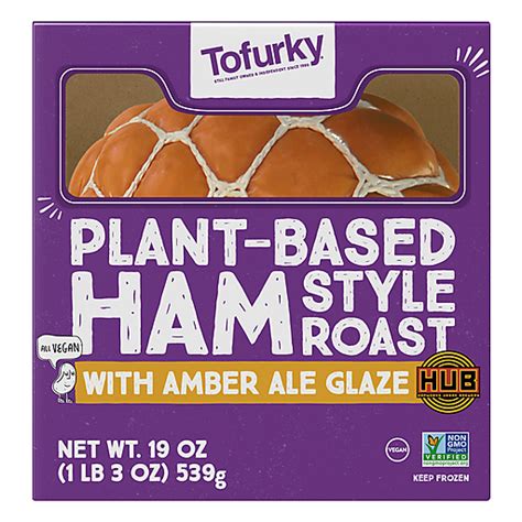 Tofurky Plant Based Ham Style Roast 19 Oz Tofu And Soy Products Roths