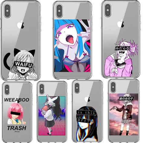 Sad Japanese Anime Aesthetic Clear Silicone Phone Cases For Iphone 11