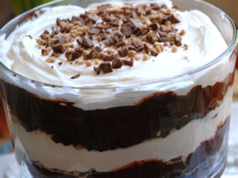 Premade brownies (homemade or from the box). DAILY CELEBRATION: CHOCOLATE TRIFLE