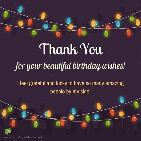 Here we present you lots of great ideas how to write thank you notes for bday greetings. Thank You for your Birthday Wishes
