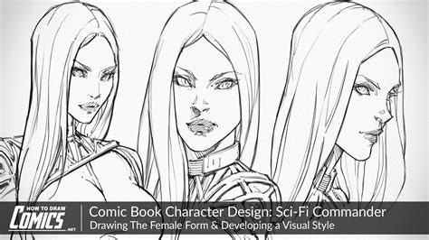 How To Draw A Female Comic Character Kidnational