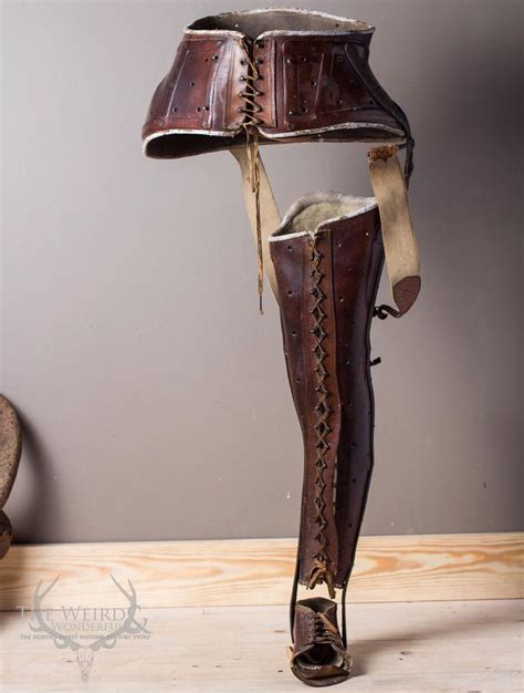 1800s Leather Female Leg Splintbrace Theweirdandwonderful