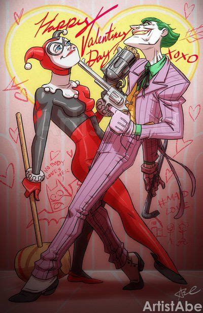 Harley Joker Happy Valentines Day By Artistabe On Deviantart Joker