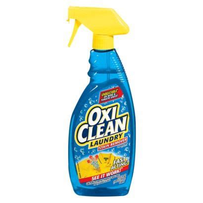 To spot remove carpet stains, the oxiclean label recommends dissolving an eighth of a scoop of powder into 16 ounces of warm or hot water. OxiClean Laundry Stain Remover Spray - 21.5 fl oz | Stain ...