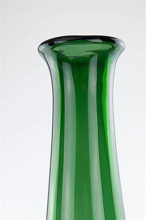 Glass Vintage Green Vase 1960s Design Market