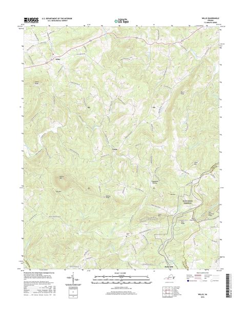 Mytopo Willis Virginia Usgs Quad Topo Map