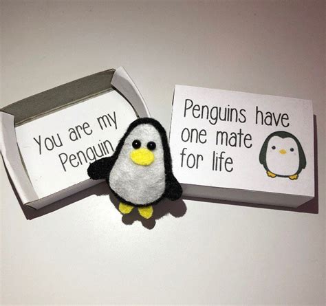 Miniature Penguin Matchbox Penguin Mini Penguin Cute T Etsy Uk