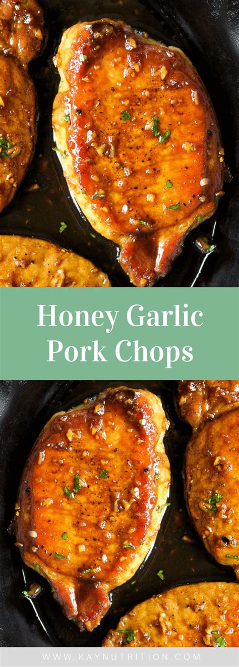 Honey Garlic Pork Chops Stephanie Kay Nutrition
