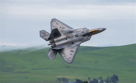 A United States Air Force F 22a Raptor Stealth Fighter Jet In