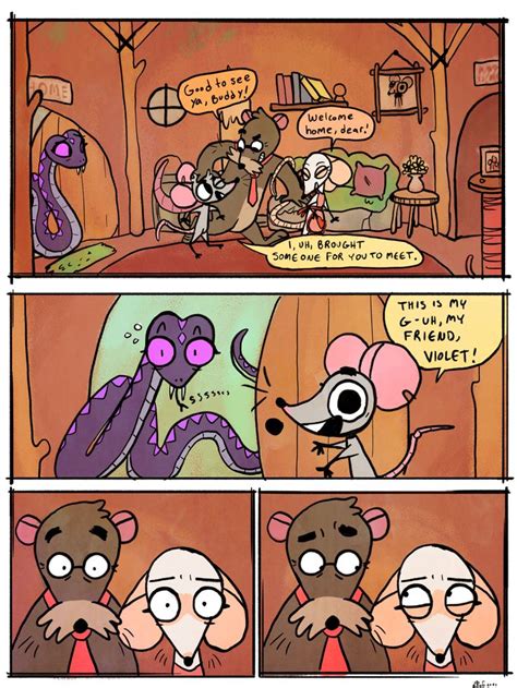 A Comic Strip With Two Mice Talking To Each Other
