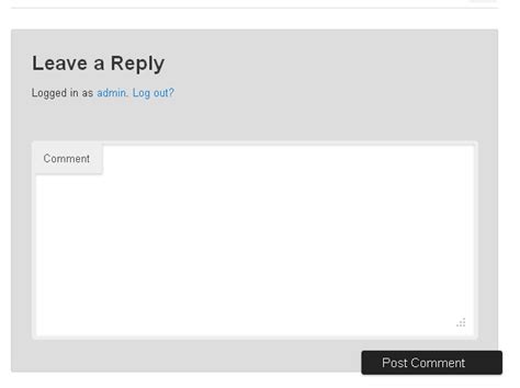 How To Delete ‘leave A Reply Box In Wordpress