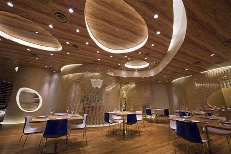 Modern Restaurant Design False Ceiling Design Wooden Ceiling Design