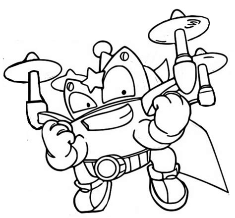 Coloring Page Superthings Power Machines Superzings 7 Helix High