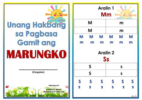 Marungko Approach Reading Material Aralin 1 Sq Pagbasa Gamit Ang