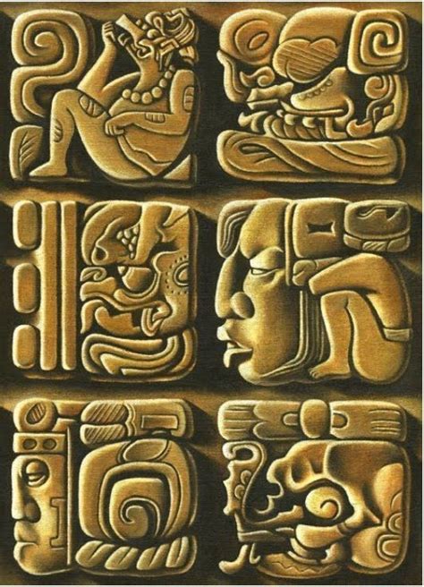 Schrift Der Maya Mayan Art Maya Art Mayan Symbols