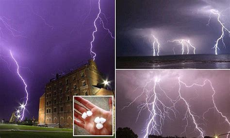 Severe Thunderstorms And Large Hailstones Hit Melbourne Dailymail