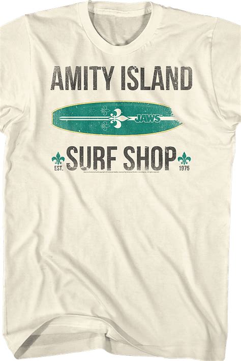 Jaws Amity Island Surf Shop T Shirt