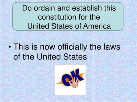 Do Ordain And Establish This Constitution For The United States Of