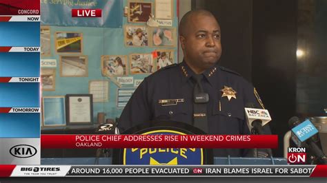 oakland police chief addresses rise in weekend crimes youtube