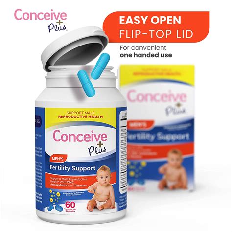 conceive plus men fertility supplement pills drive testosterone and healthy sperm volume with