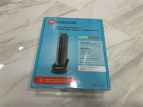 New Motorola Ac1900 Mt7711 24x8 Docsis 30 Cable Modemrouter With