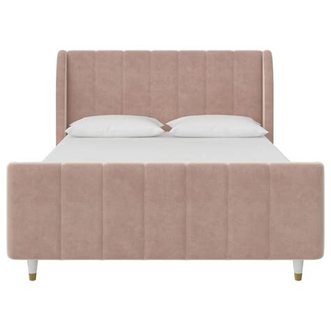 Cheapest 🌟 Little Seeds Valentina Upholstered Bed Full Size Pink 🤩