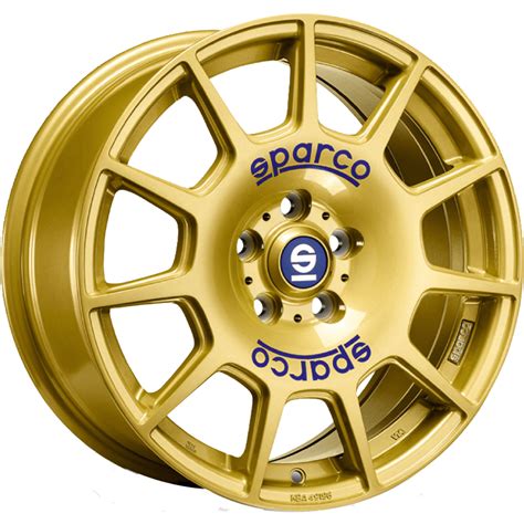 Sparco Wheels Sparco Terra Race Gold Blue Lettering Island Wheel And