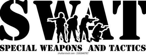 Swat Vector Logo Special Weapons Tactics Stock Vector Royalty Free