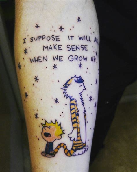Calvin And Hobbes Tattoo Ideas Tattooartdrawingsmensimple