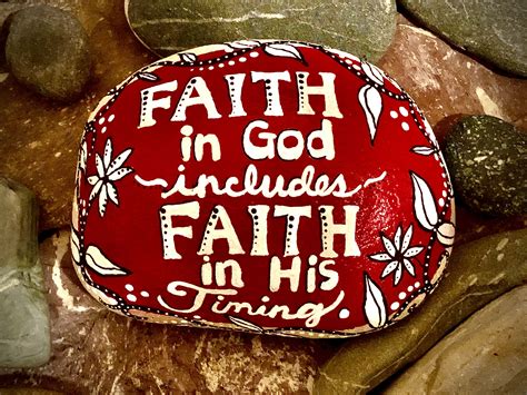 Faith Rock Painting Painted Rocks Faith In God Faith