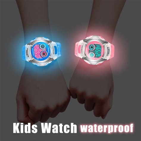 Çocuk aydınlık izle çocuklar elektronik saatler silikon kayış kol saati