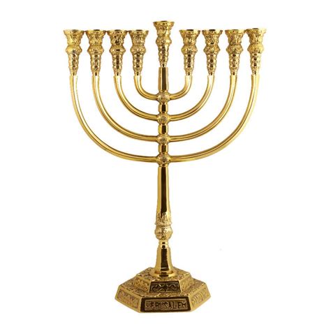 Authentic Looking Traditional Menorah For Candle Or Oil Use