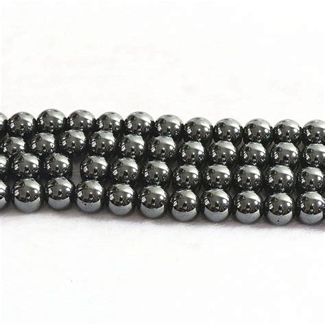 Romantic Black Magnetic Hematite Stone 4mm 6mm 8mm 10mm 12mm High Grade Round Beads Loose Diy