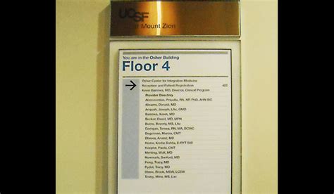 Floor 4 Directory Panel Lahue And Associates