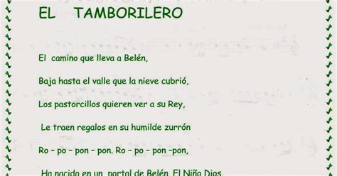Acordes en mi: El Pequeño Tamborilero ( Letra )