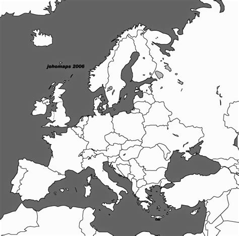Blank Europe Map Free Printable Maps