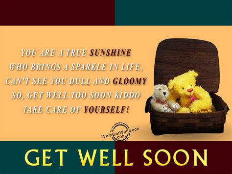 Get Well Soon Wishes For Kids Pictures Images