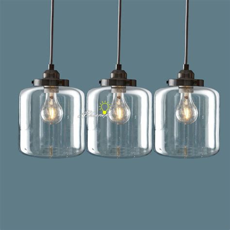 Nordic Clear Glass Jar Pendant Lighting 8861 Shipping To All The
