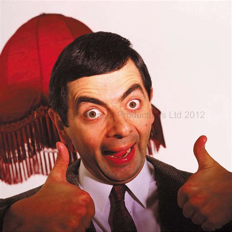 Thumbs up for Mr Bean ボケ