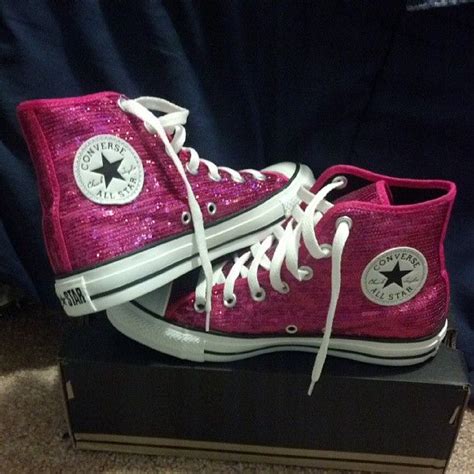 Sequin Converse Want These Pink Sparkly Chucks Handbag Shoes Comfy Shoes Sequin Converse
