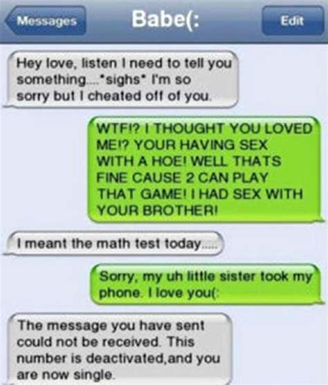 The Awkward Moment Cheaters Get Busted Via Text Indy100