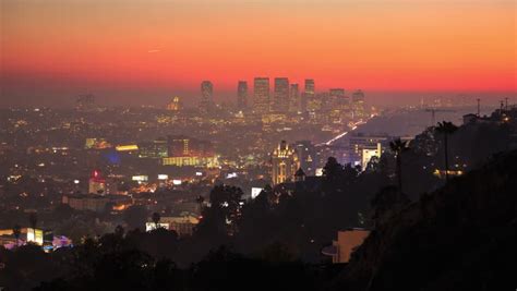 Los Angeles Cityscape View From Stock Footage Video 100 Royalty Free