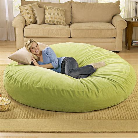 Giant beanbag chairs come in different shapes and sizes and offer you many options. Giant Bean Bag Chair Lounger - AllDayChic