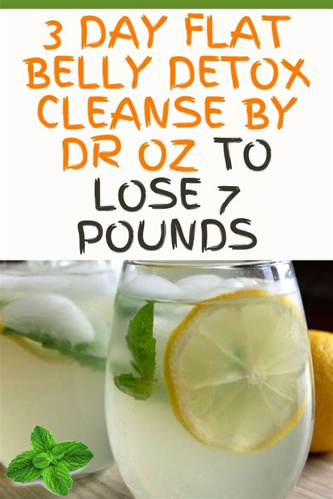 Day Flat Belly Detox Cleanse By Dr Oz To Lose Pounds Hellohealthy