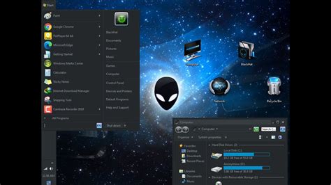 Transform Windows 7 To Alienware Skin Pack For Windows 7810